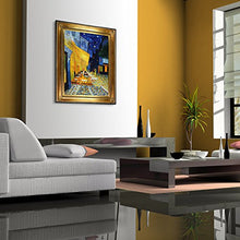 Load image into Gallery viewer, Cafe Terrace at Night by Vincent Van Gogh Hand Painted Oil on Canvas with Regency Gold Frame - EK CHIC HOME