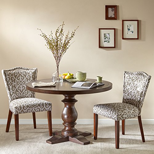 Charles Round Solid Wood Dining Table Brown