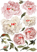 Load image into Gallery viewer, Floral Peonies Wall Decal, Removable Peel WALL STICKERS - EK CHIC HOME