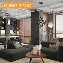 Load image into Gallery viewer, Industrial Metal Spherical Pendant Displays Changeable Hanging Lighting Fixture - EK CHIC HOME