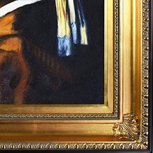Load image into Gallery viewer, Girl with Pearl Earring by Johannes Vermeer, Framed H & Painted Oil with Regency Gold Frame - EK CHIC HOME