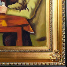 Load image into Gallery viewer, Card Players with Pipes Regency Frame, Gold - EK CHIC HOME