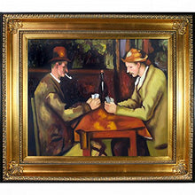 Load image into Gallery viewer, Card Players with Pipes Regency Frame, Gold - EK CHIC HOME