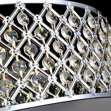 Load image into Gallery viewer, Modern Crystal Raindrop Chandelier Lighting Flush mount LED Ceiling Light Fixture Pendant H11" W15.4" - EK CHIC HOME