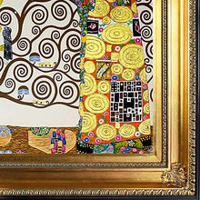 Load image into Gallery viewer, The Tree Of Life, Stoclet Frieze, 1909 Metallic Embellished Artwork By Gustav Klimt With Regency Gold Frame - EK CHIC HOME