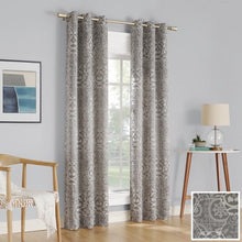 Load image into Gallery viewer, 2-pack Cora Medallion Jacquard Blackout  Curtain Panel Pair - EK CHIC HOME