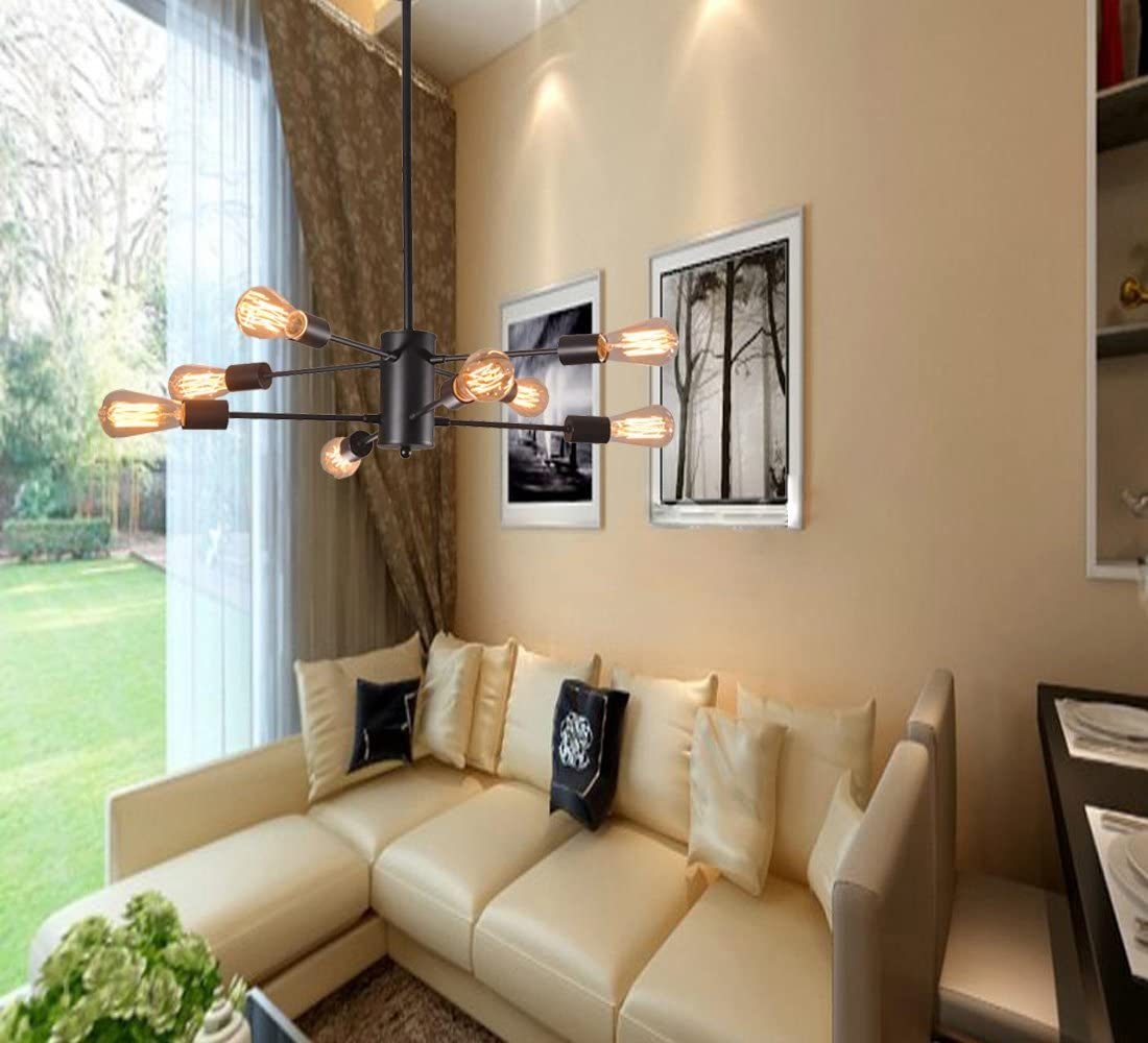 Sputnik Chandelier 8-Light Vintage Pendant Light