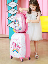 Load image into Gallery viewer, 2PC Kids Carry-on Luggage Set 12'' Backpack & 16'' Rolling Suitcase - EK CHIC HOME