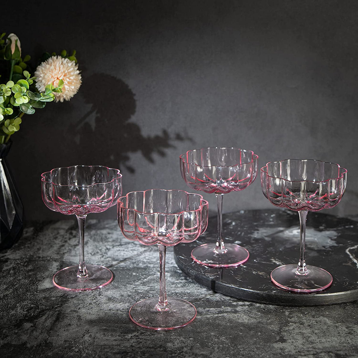 The Wine Savant Colored Coupe Glass, 7oz