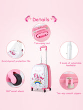 Load image into Gallery viewer, 2PC Kids Carry-on Luggage Set 12'' Backpack & 16'' Rolling Suitcase - EK CHIC HOME