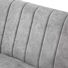 Load image into Gallery viewer, Grey Velvet Sectional Sofa with Right Chaise, Pillow Included - EK CHIC HOME