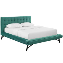 Load image into Gallery viewer, Biscuit Tufted Queen Upholstered Platform Bed - EK CHIC HOME