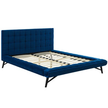 Load image into Gallery viewer, Biscuit Tufted Queen Upholstered Platform Bed - EK CHIC HOME