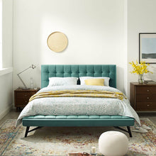 Load image into Gallery viewer, Biscuit Tufted Queen Upholstered Platform Bed - EK CHIC HOME