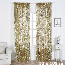 Load image into Gallery viewer, 52 x 108-Inch Sequin Curtains Drapes Panels Window Treatments - EK CHIC HOME