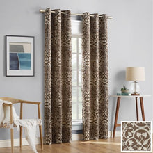 Load image into Gallery viewer, 2-pack Cora Medallion Jacquard Blackout  Curtain Panel Pair - EK CHIC HOME