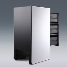 Load image into Gallery viewer, Set of 2 Mirrored Nightstand 3 Drawer Crystal Accent Silver Side Table - EK CHIC HOME