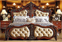 Load image into Gallery viewer, French Modern Luxurious Carved Solid Wood   1.8 m Bed - EK CHIC HOME