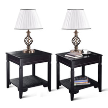 Load image into Gallery viewer, Set of 2 13" Antique Brass Bedside Table Lamp w/ LED Bulb Office Bedroom Light - EK CHIC HOME
