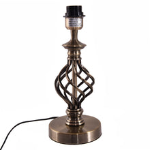 Load image into Gallery viewer, Set of 2 13" Antique Brass Bedside Table Lamp w/ LED Bulb Office Bedroom Light - EK CHIC HOME