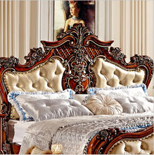 Load image into Gallery viewer, French Modern Luxurious Carved Solid Wood   1.8 m Bed - EK CHIC HOME