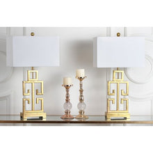Load image into Gallery viewer, Antique Gold with Off-White Shade, Set of 2 - EK CHIC HOME