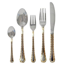Load image into Gallery viewer, Italian Collection 'Damascus' 75-Pc Premium Silverware Flatware Serving Set - EK CHIC HOME