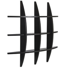 Load image into Gallery viewer, Cross Wood Wall Shelf Black Finish - EK CHIC HOME