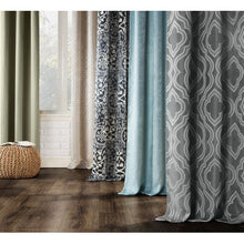 Load image into Gallery viewer, 2-pack Cora Medallion Jacquard Blackout  Curtain Panel Pair - EK CHIC HOME
