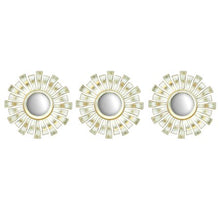 Load image into Gallery viewer, 3 Pack Wavy Decorative 10" Round Mirrors - EK CHIC HOME