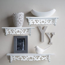 Load image into Gallery viewer, Floating White Wall Mounted Shelves - EK CHIC HOME