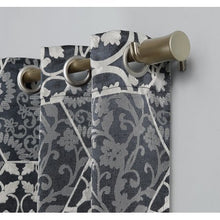Load image into Gallery viewer, 2-pack Cora Medallion Jacquard Blackout  Curtain Panel Pair - EK CHIC HOME