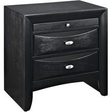 Load image into Gallery viewer, 3-Piece Queen Bed and Two Nighstand Set in Black - EK CHIC HOME