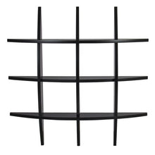 Load image into Gallery viewer, Cross Wood Wall Shelf Black Finish - EK CHIC HOME