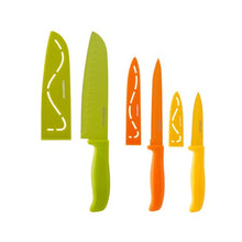 Load image into Gallery viewer, 12 Piece Resin Stick Resistant Knife Set - EK CHIC HOME