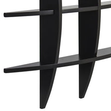 Load image into Gallery viewer, Cross Wood Wall Shelf Black Finish - EK CHIC HOME