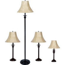 Load image into Gallery viewer, 4-Piece Lamp Set, Bronze Finish - EK CHIC HOME