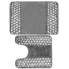 Load image into Gallery viewer, Silver Collection Bath & Contour Rug Set - EK CHIC HOME