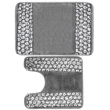 Load image into Gallery viewer, Silver Collection Bath & Contour Rug Set - EK CHIC HOME