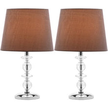 Load image into Gallery viewer, Derry Stacked Crystal Orb Lamp with CFL Bulb, Multiple Colors, Set of 2 - EK CHIC HOME