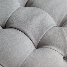 Load image into Gallery viewer, Round Tufted Ottoman - Grey - EK CHIC HOME