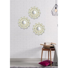 Load image into Gallery viewer, 3 Pack Wavy Decorative 10" Round Mirrors - EK CHIC HOME