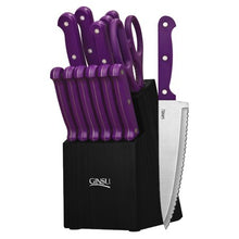 Load image into Gallery viewer, 14-Piece Stainless Steel Serrated Knife Set - EK CHIC HOME