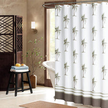 Load image into Gallery viewer, Hanakotoba Blue Shower Curtain,Flower Polyester Fabric - EK CHIC HOME