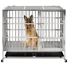 Load image into Gallery viewer, Stainless Steel Pet Crate - 45 inch - EK CHIC HOME
