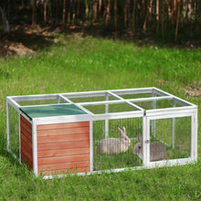 Load image into Gallery viewer, 61.8 inches Rabbit Playpen Chicken Coop Pet House - EK CHIC HOME