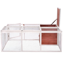 Load image into Gallery viewer, 61.8 inches Rabbit Playpen Chicken Coop Pet House - EK CHIC HOME