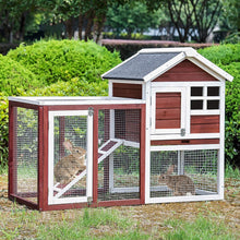 Load image into Gallery viewer, Wooden Pet House Rabbit Bunny Wood Hutch - EK CHIC HOME