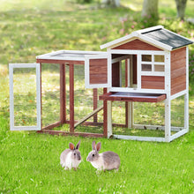 Load image into Gallery viewer, Wooden Pet House Rabbit Bunny Wood Hutch - EK CHIC HOME