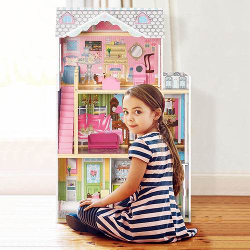 Dreamy Dollhouse for Kids Great Gift for Birthday/Christmas - EK CHIC HOME